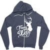 trophy wife deer Zipper Hoodie