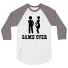 game over  funny pregnancy 3/4 Sleeve Shirt