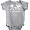 respect the vibes Baby Onesie