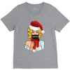 pop art christmas V-Neck Tee