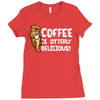 otter coffee Ladies Fitted T-Shirt