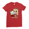 triple beagle portrait Ladies Fitted T-Shirt