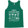 I Am A Cycling Man white letter Tank Top