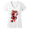 deadpool time Women's V-Neck T-Shirt