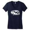 camper van funny mens campervan cotton Women's V-Neck T-Shirt