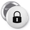 padlock Pin-back button