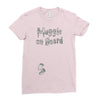 Muggle On Board Airforce Ladies Fitted T-Shirt