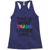 This Is What Trans Looks Like Racerback Tank