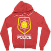 super secret police Zipper Hoodie
