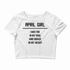 April Girl Crop Top
