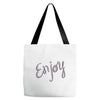 cute enjoy Tote Bags