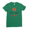 donut worry, be happy Ladies Fitted T-Shirt