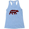 mama christmas bear Racerback Tank