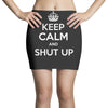 keep calm and shut up Mini Skirts