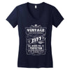 Vintage Aged To Perfection 1977 Women's V-Neck T-Shirt