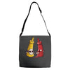 it's only ketchup Adjustable Strap Totes