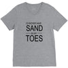 id rather have sand in my toes V-Neck Tee