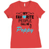 my favorite people call me poppy Ladies Fitted T-Shirt