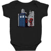 defacing the phonebox hoody Baby Bodysuit
