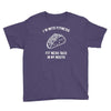 fitness fit taco in my mouth funny food eating healthy exercise gym Youth Tee