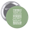 white christmas Pin-back button