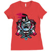 mr topstache vs jthree Ladies Fitted T-Shirt