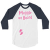 Muggle On Board Pink 3/4 Sleeve Shirt