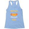 waffles are just pancakes with abs Racerback Tank