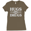 hugs and drugs Ladies Fitted T-Shirt