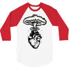 heart and nuclear explosion 3/4 Sleeve Shirt