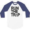 run the trap mens trap music t shirt dope swag hipster flosstradamus t 3/4 Sleeve Shirt