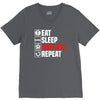eat sleep manchester V-Neck Tee