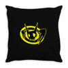 arkham orgins joker bat Throw Pillow