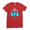 shit happens Ladies Fitted T-Shirt