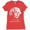 albert einstein's non believer Ladies Fitted T-Shirt