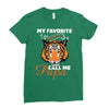 My Favorite People Call Me Papa Ladies Fitted T-Shirt