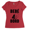 bebe a bord Women's Triblend Scoop T-shirt