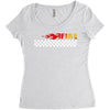 Fire White Women's Triblend Scoop T-shirt