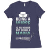 nurse nana Ladies Fitted T-Shirt