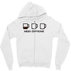 need caffeine Zipper Hoodie