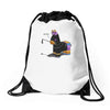 hit me Drawstring Bags