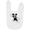 skull mickey Baby Bibs