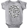 cat skull Baby Bodysuit