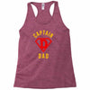 captain dad hero Racerback Tank