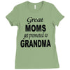 great moms get promoted to grandma Ladies Fitted T-Shirt