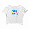 music is my drug Crop Top