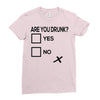 are you drunk check Ladies Fitted T-Shirt