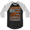 Cancerians Difficult Ones To Understand Zodiac 3/4 Sleeve Shirt