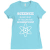 science is gods   atheism Ladies Fitted T-Shirt