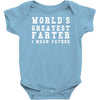 world's greatest farter funny Baby Onesie